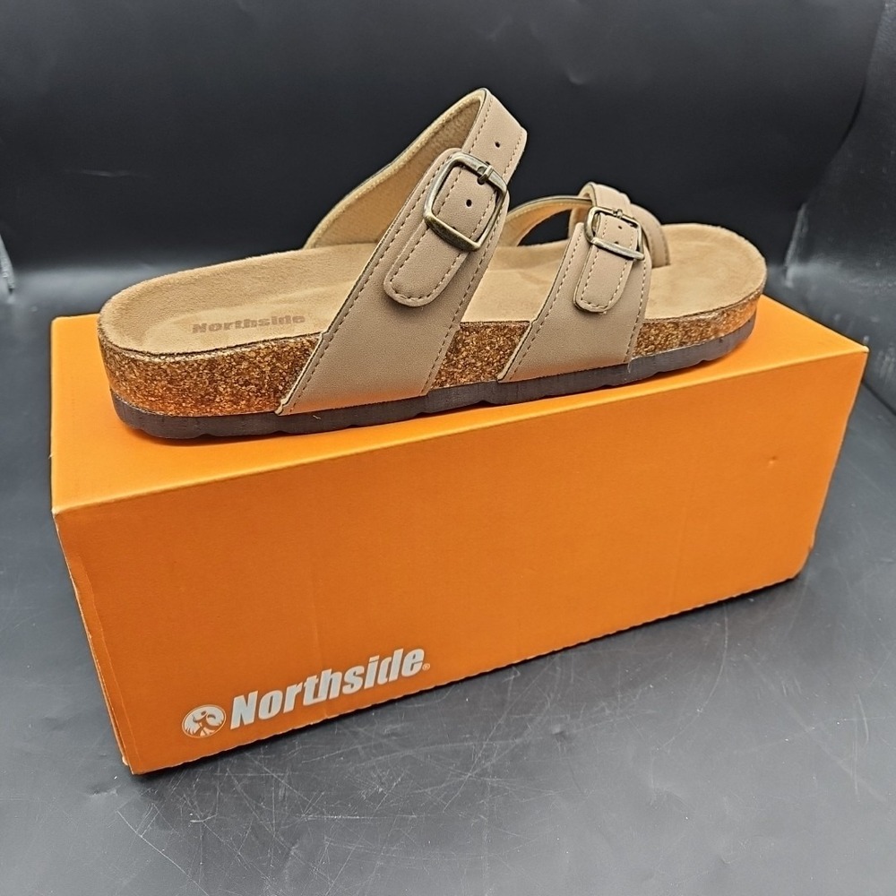 Northside‎ Myrtle Sandals Camel Brown Color Women's Size 9 Brand New Flat
